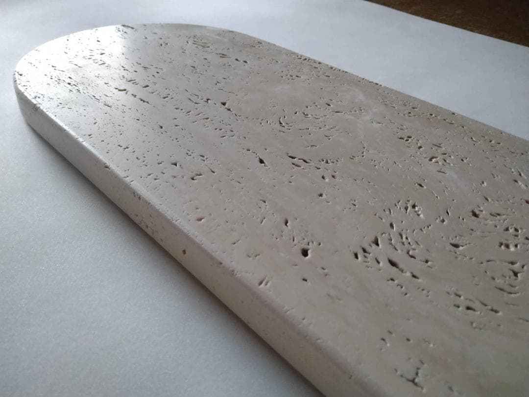 天然大理石　イタリア　トラバーチン　アクセサリープレート　●楕円形●　送料無料