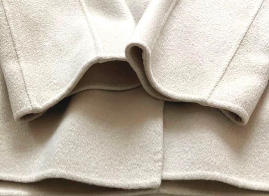 美品　ボールジィ プレミアムウール リバーフーデットコート　ベージュ S