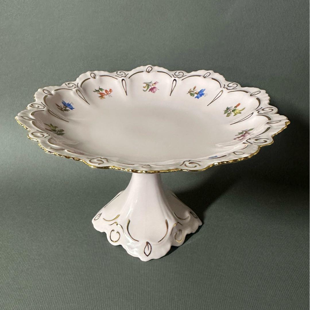 状態良好◇ショドフ　ホドフ　H &Ｃ◇ピンクポーセリン　コンポート皿　小さめ