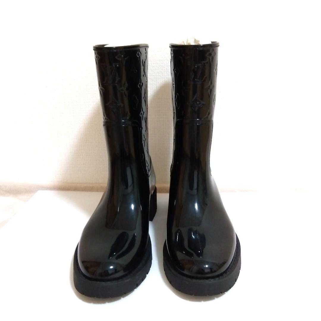 新品　未使用　LOUIS VUITTON ブラック長靴　ドロップス　38
