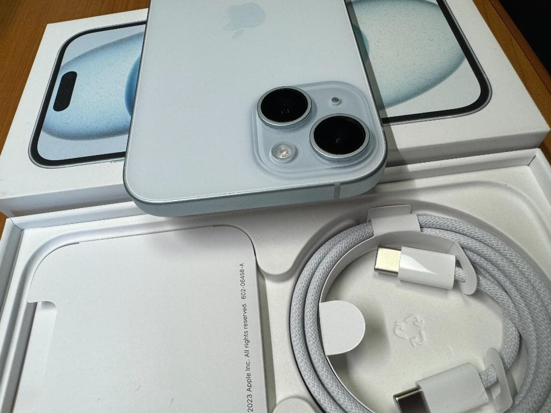 98% iPhone 15 ブルー 128GB 付属品付き