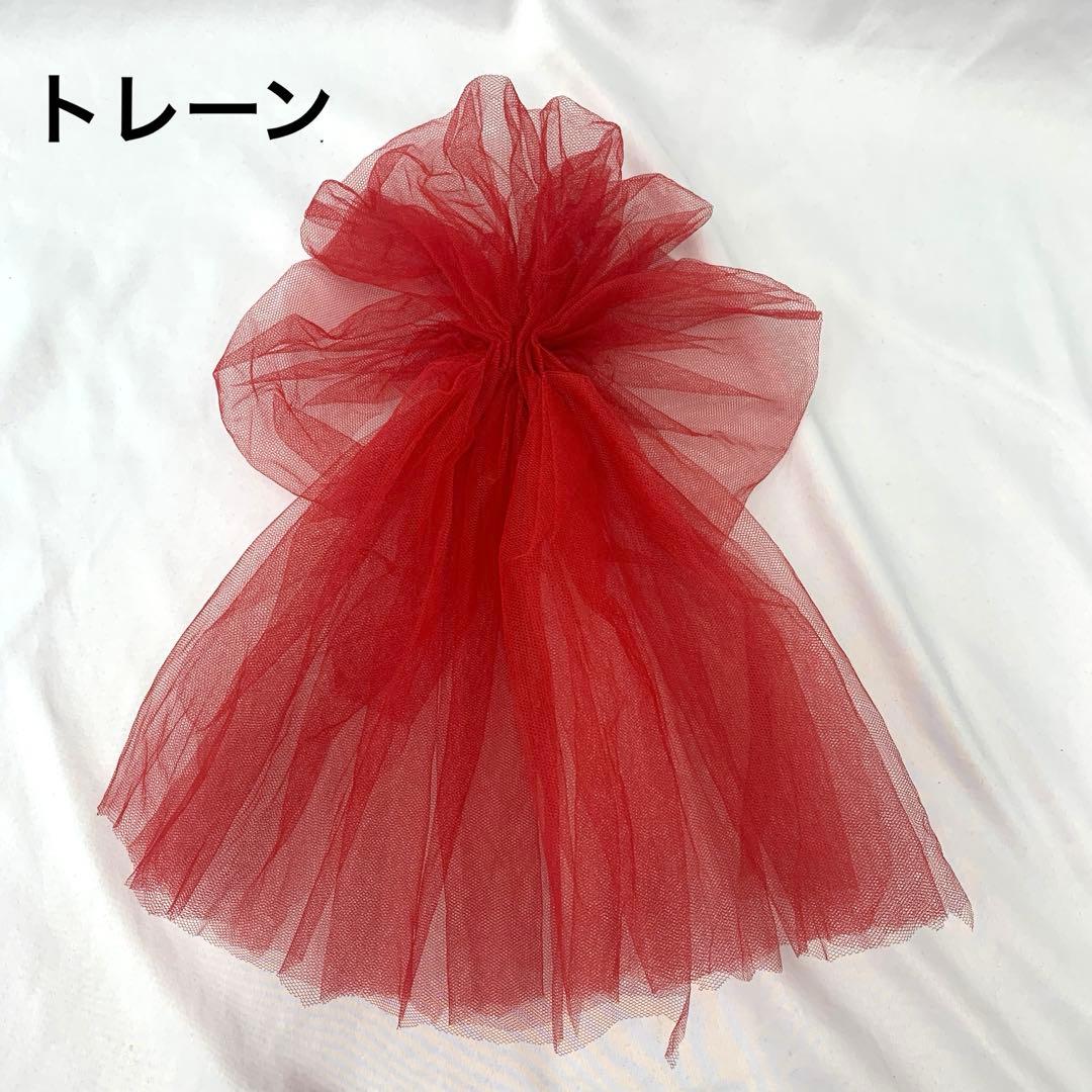 506ag87、チュールエプロン、トレーン付き◎七五三 三歳 アンティーク着物