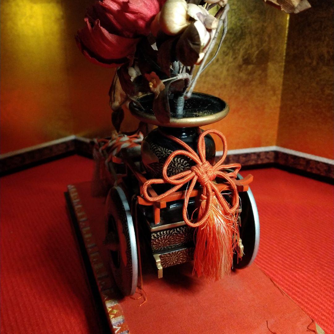 お値下中　アンティーク　花車飾り