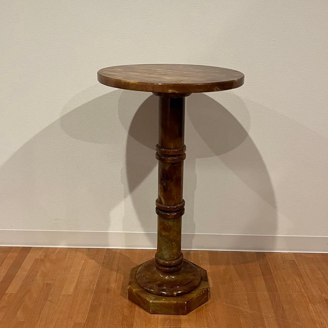 レアデザイン 大理石 テーブル サイドテーブル アンティーク