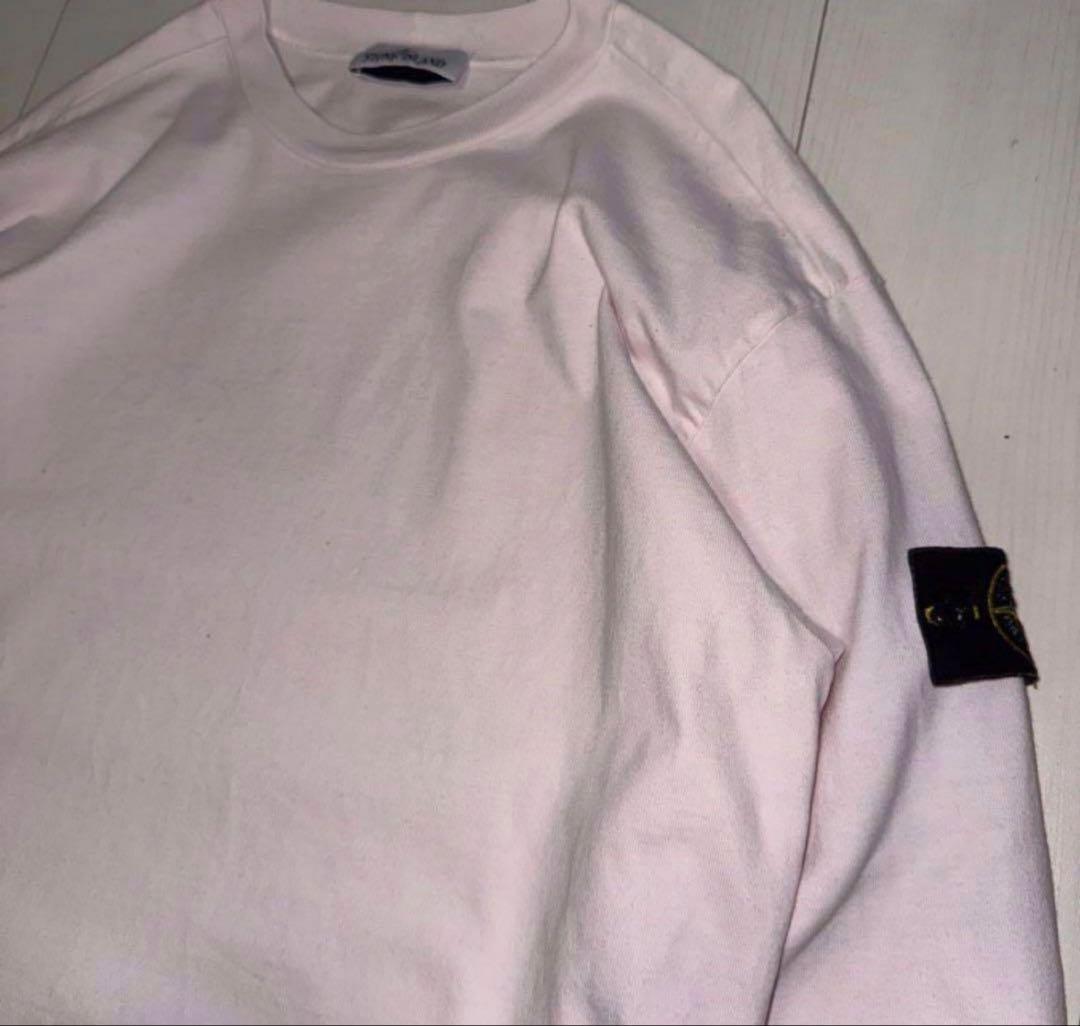 ストーンアイランド ピンク 長袖トレーナー stone 