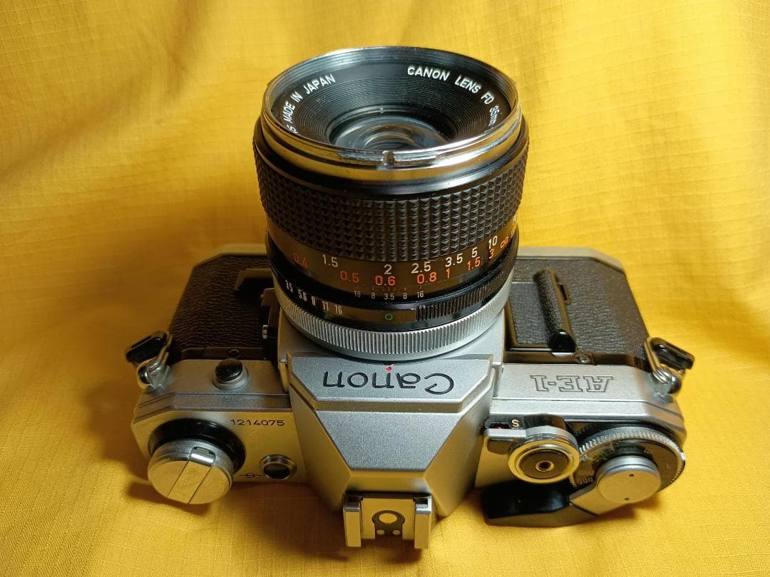 キヤノンAE-1＋FD35mm 1:3.5 【きれいな整備品中古】