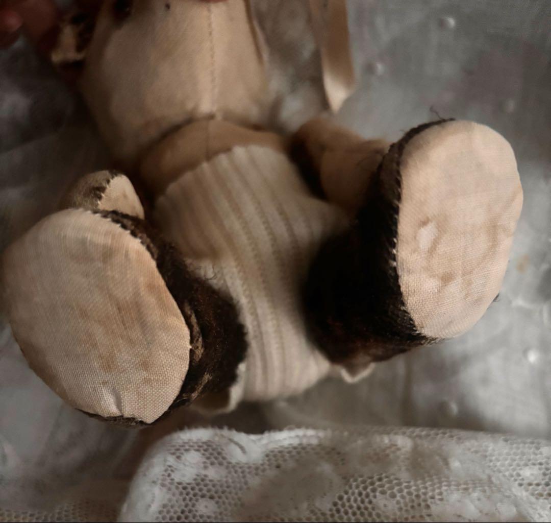 パンダベア　可愛いボロベアくん　アンティークベア　ヴィンテージベア