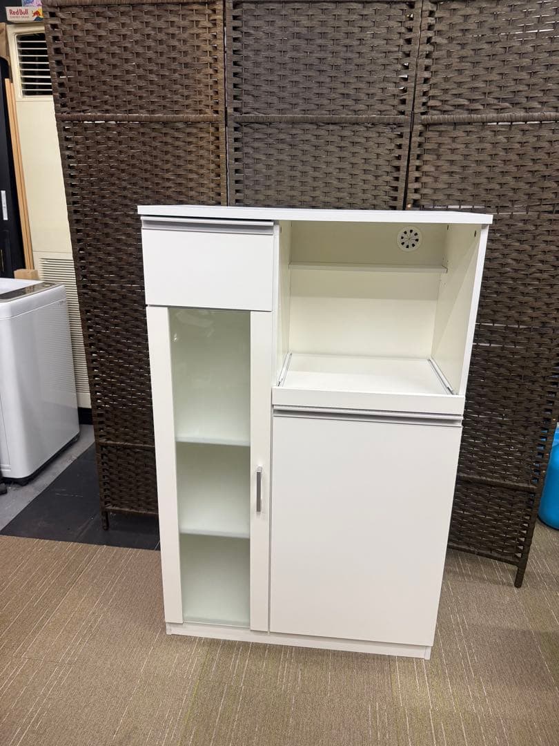 【美品】ニトリ　レンジ台　（フォルムN RE1275 WH）　レンジボード