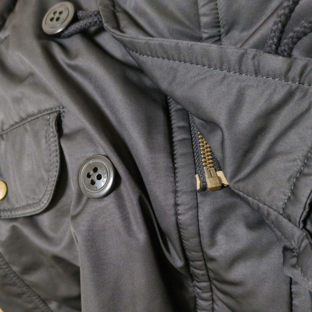 BURBERRY BLUE LABEL✨️ノバチェック裏地 モッズコート 黒