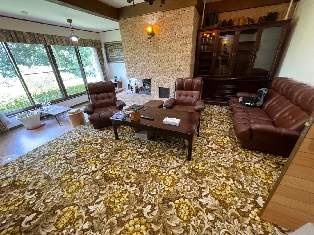 再出品　脅威の座り心地　ブラウン レザー　シングルソファ①