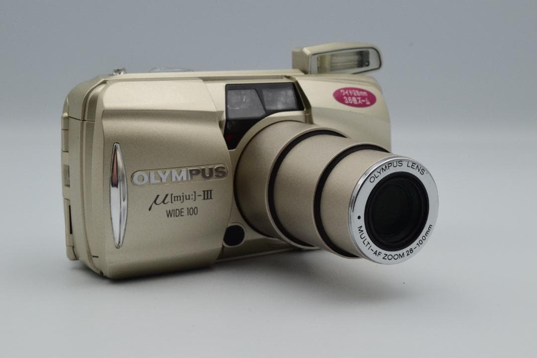 OLYMPUS μ[mju:]-III WIDE 100 ゴールド #CP061