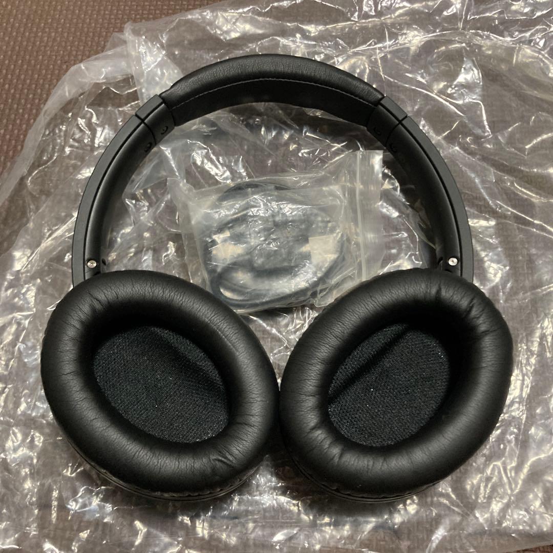 オーディオテクニカ、Audio-Technica ワイヤレスヘッドホン ブラック