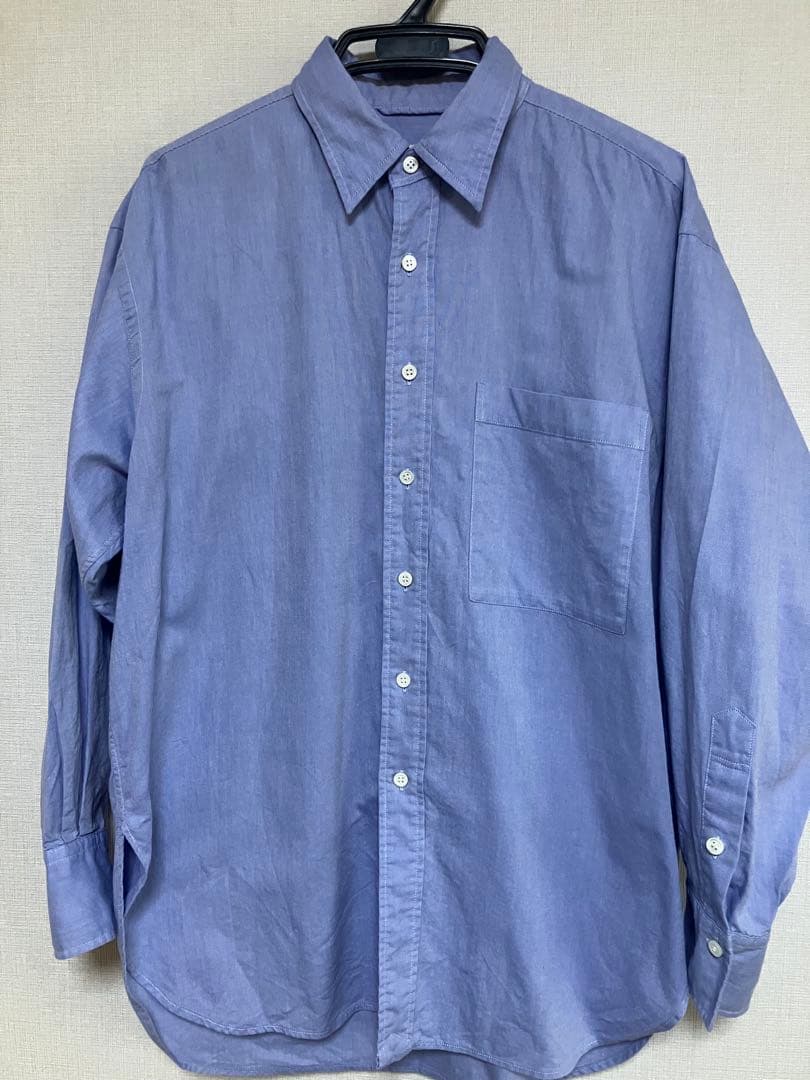 【美品】Spick&Span オックスルーズシャツ　サックスブルー