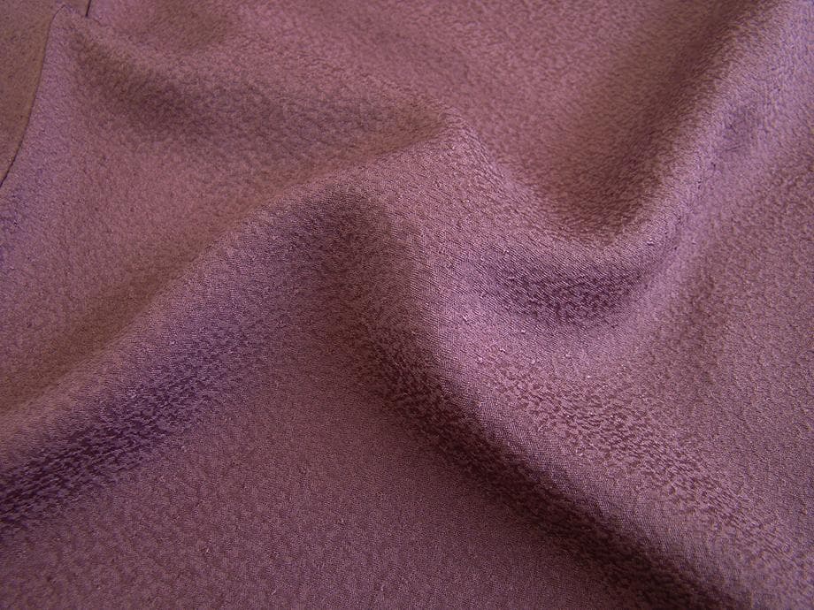 値下げ交渉ＯＫ！作家物 ちりめん地 色無地 正絹 Ｂ８０３