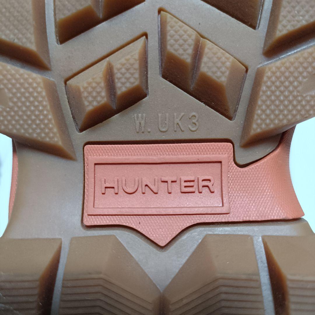 【極美品】HUNTER スノーブーツ ウォータープルーフ オフホワイト UK3