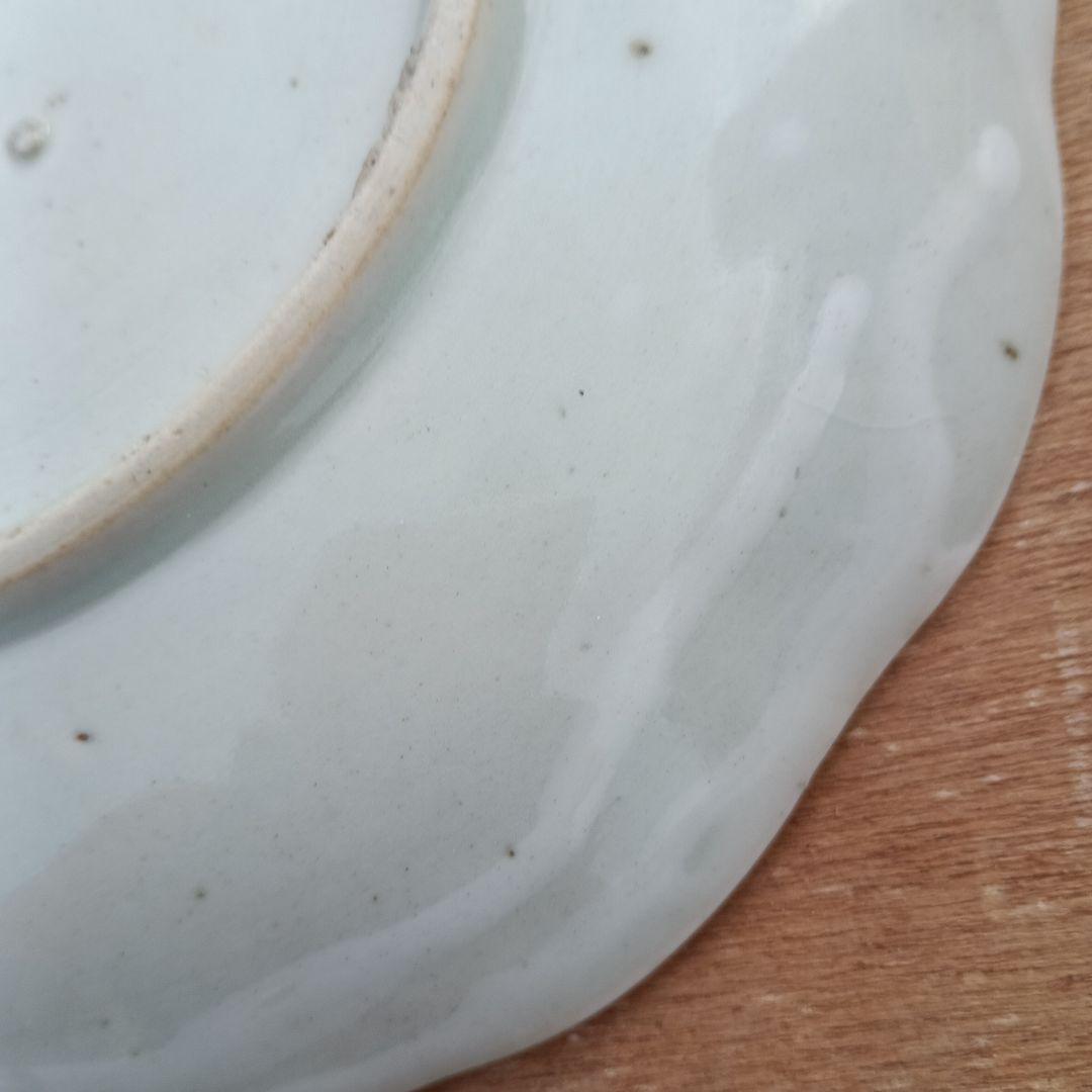 4076)古伊万里　染付皿　1枚　20cm