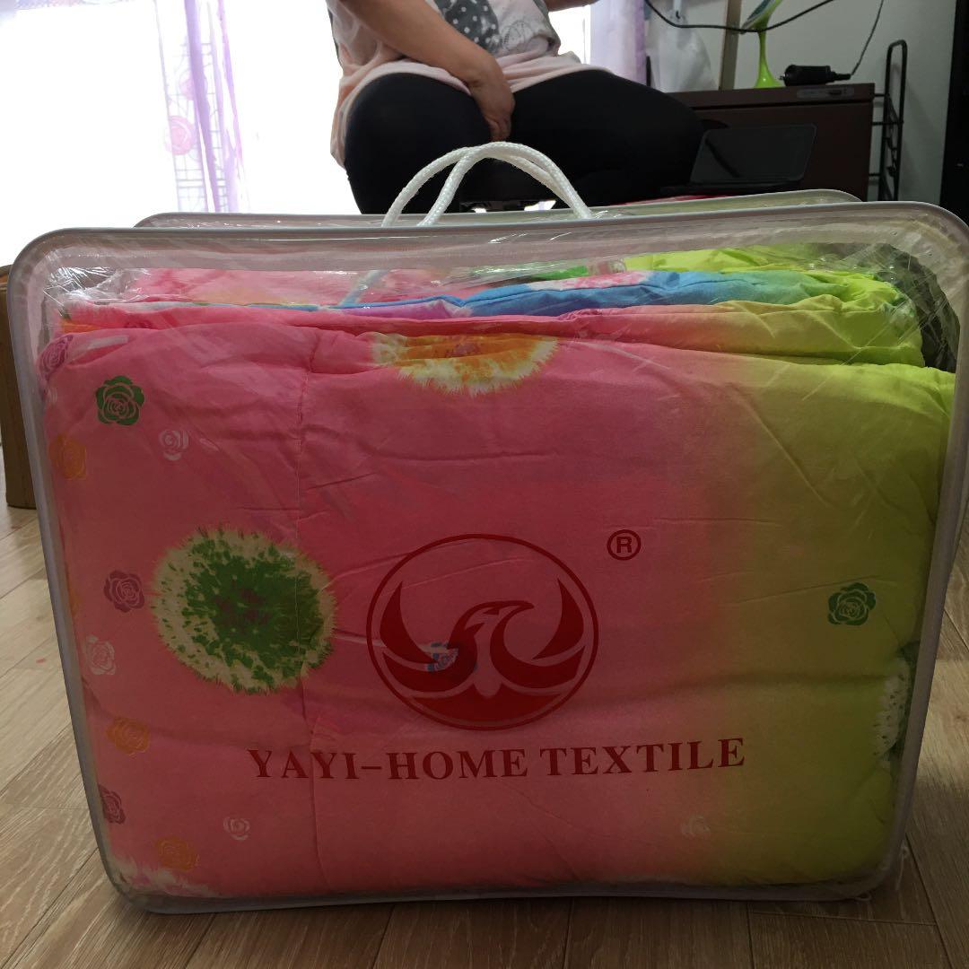 ダブルベッドシートと布団セット