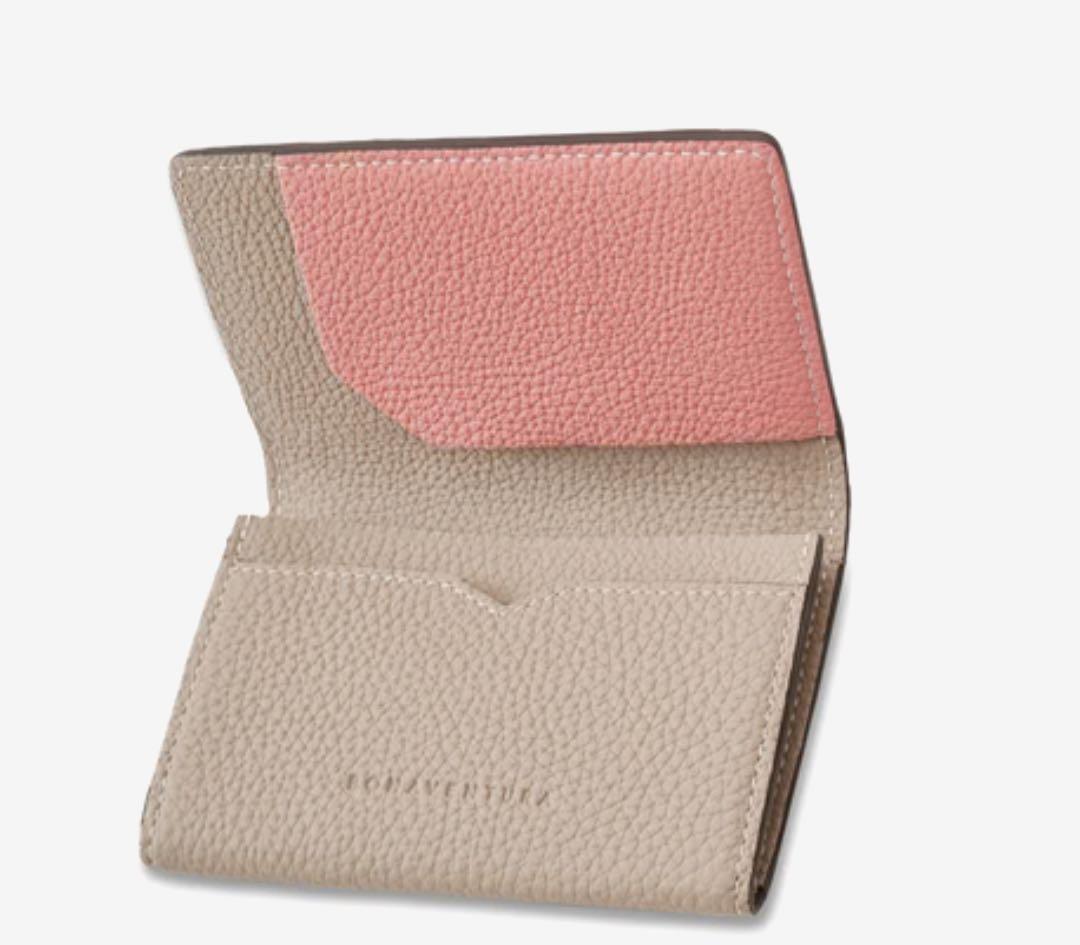 【新品】ボナベンチュラ　ビジネスカードケース シュリンクレザー