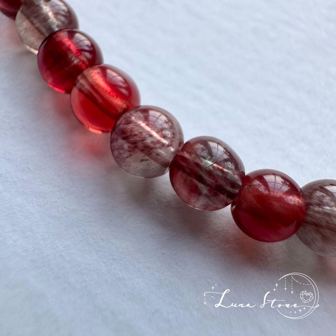 【ハイクオリティ アンデシン】光で変わる幻想的な彩り 天然石 ブレスレット