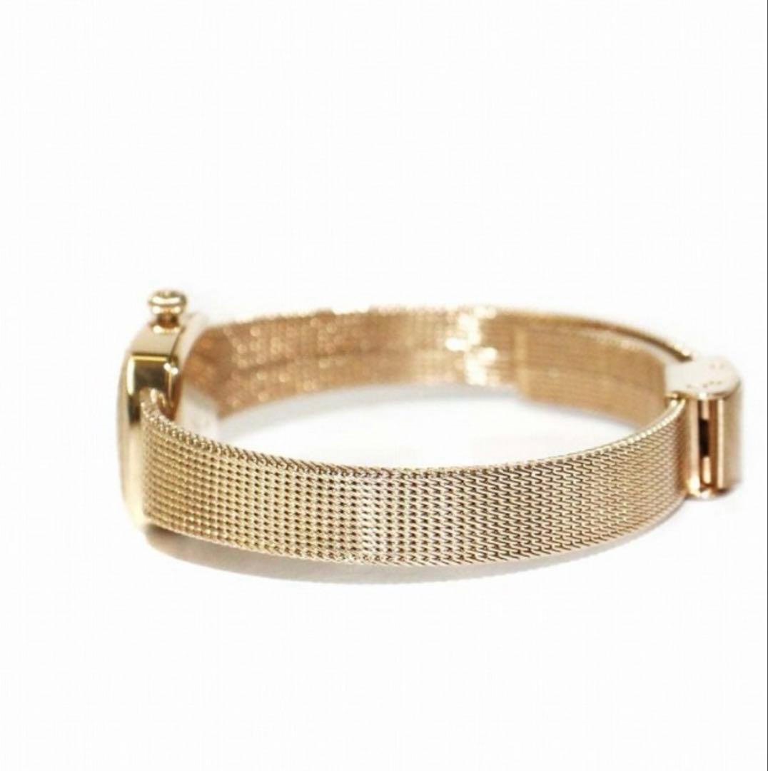 アガット スクエアフェイスウォッチ 腕時計 クオーツ ゴールドカラー