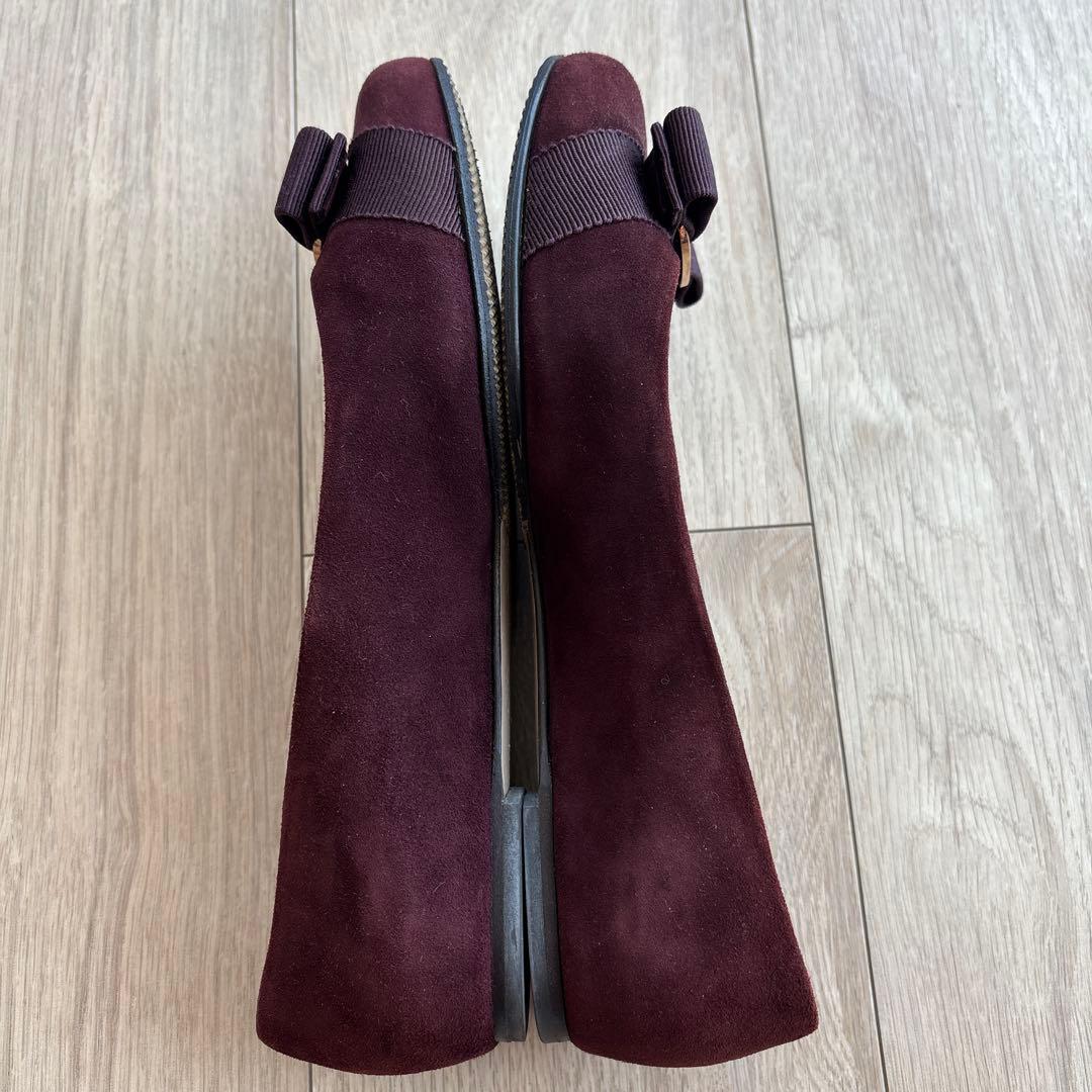 【美品】フェラガモ ヴァリナ ヴァラリボン フラットパンプス　24cm