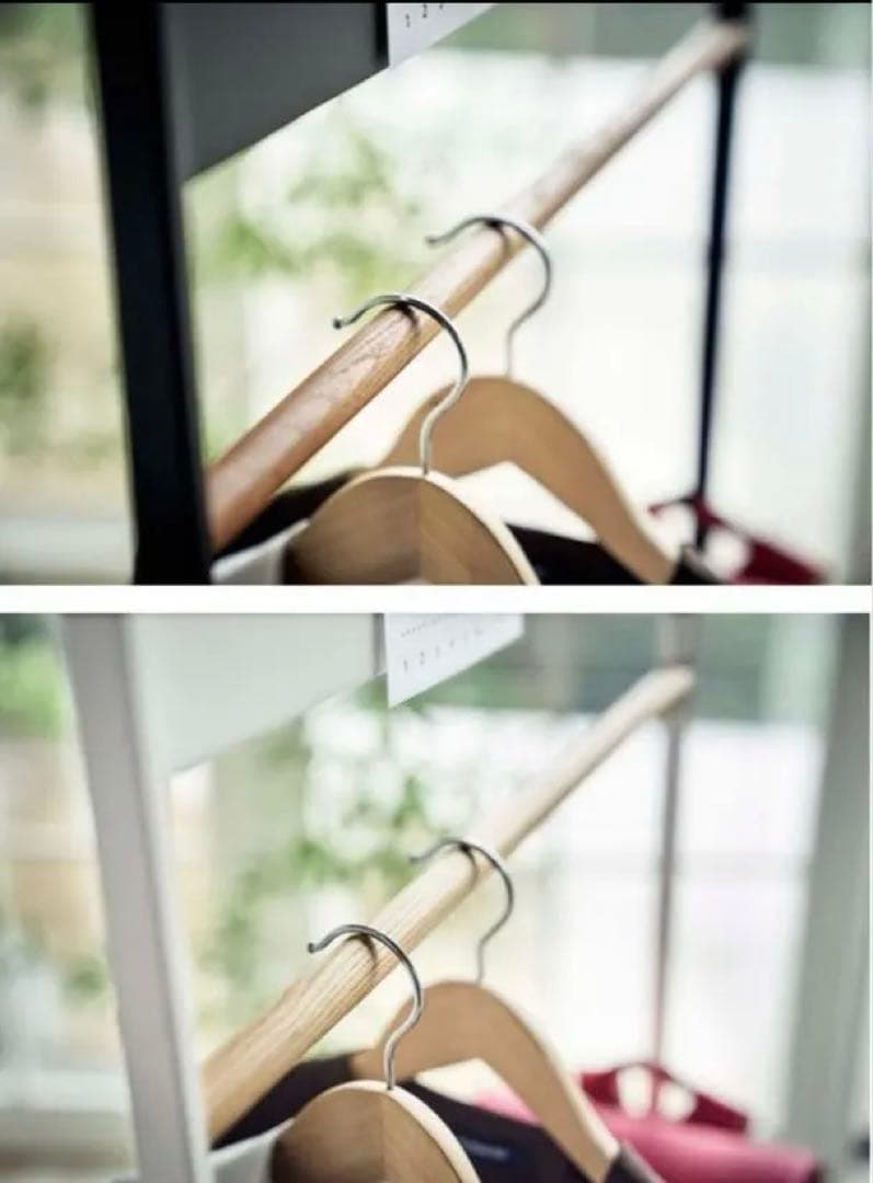 廃盤 【新品未開封】tower キッズパネル付きハンガーラックタワー　ホワイト