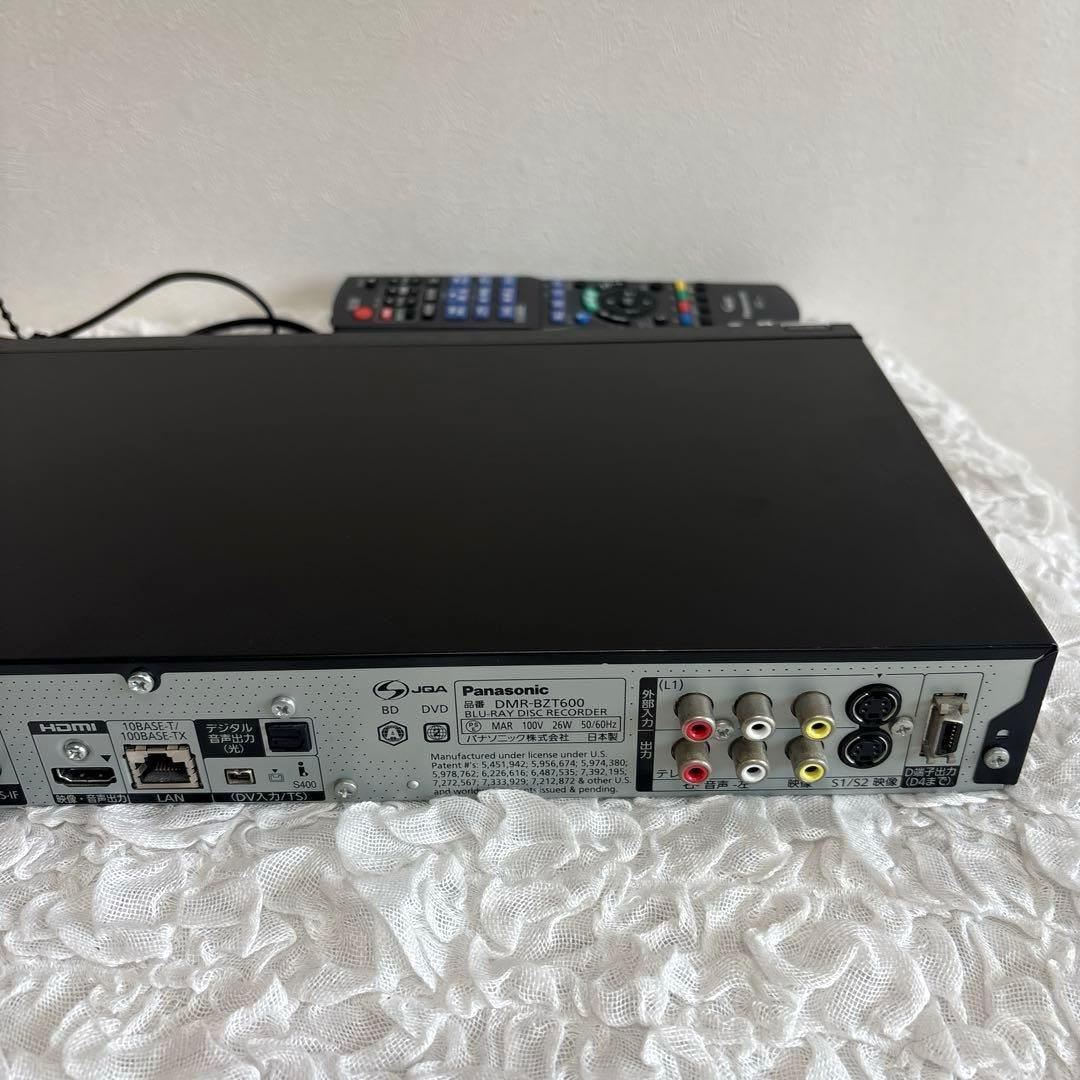 Panasonic ブルーレイレコーダー DMR-BZT600