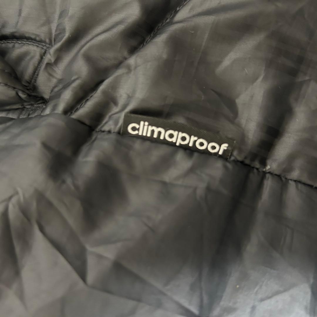 adidas ダウンコート XL Oサイズ ストライプ