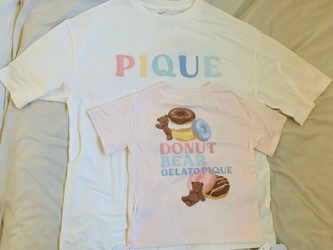 【新品】GELATO PIQUE ドーナツベア Tシャツ 親子セット100cm