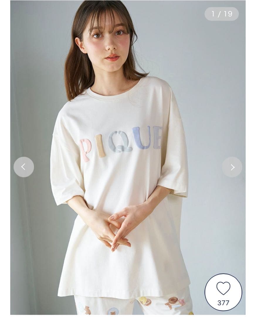 【新品】GELATO PIQUE ドーナツベア Tシャツ 親子セット100cm