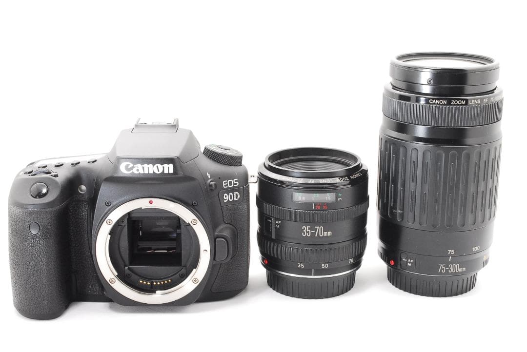 バッテリー2個付き！ Canon EOS 90D ダブルレンズで遠くの撮影も♪