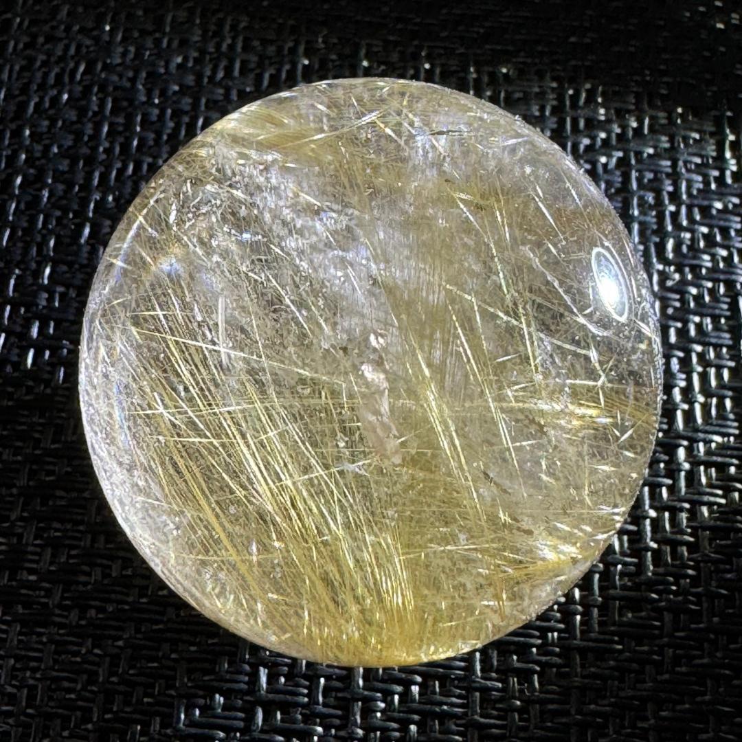 金運アップ◇ゴールドルチルクォーツ◇丸玉　約39.1㎜