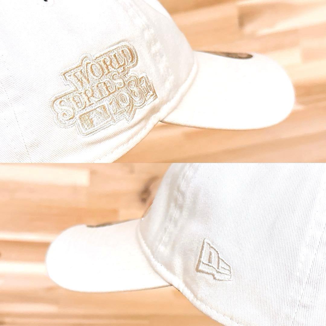 レア【ニューエラ×ドジャース】ハート ボール 刺繍LA キャップ アイボリー