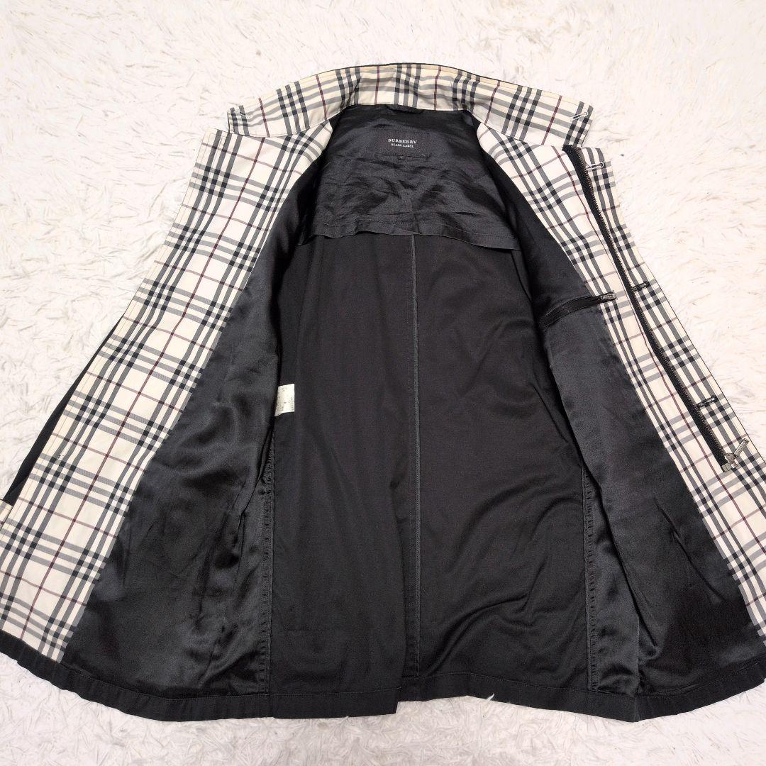 【人気】バーバリーブラックレーベル☆ノバチェック　ミリタリー　コート