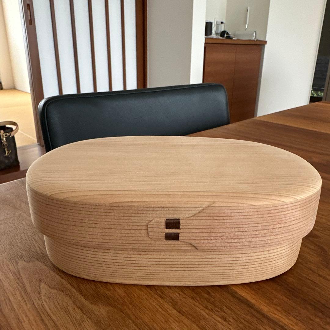 柴田慶信商店　白木小判弁当箱　中サイズ