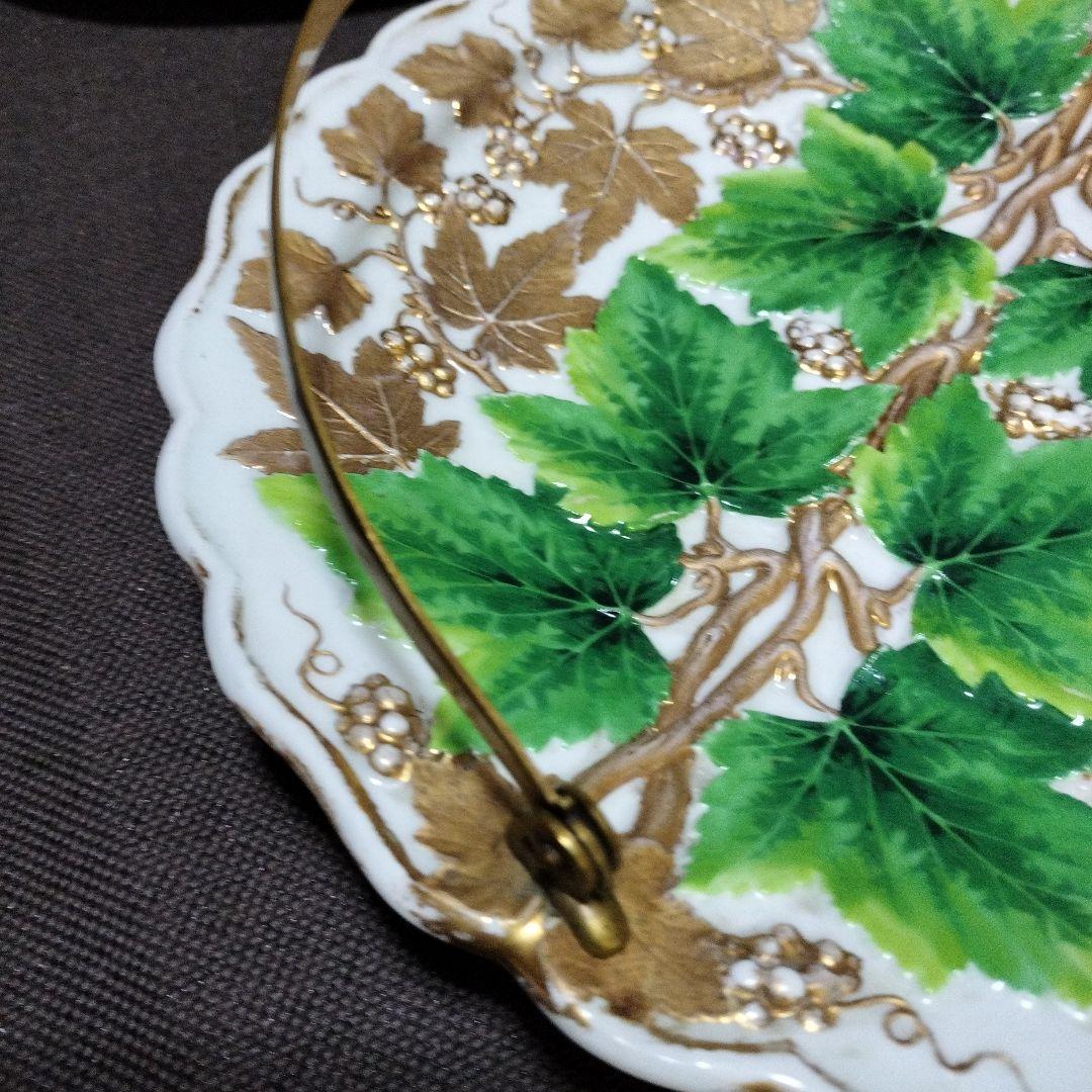 マイセン　ハンドル付プレート　アンティーク　アフタヌーンティー