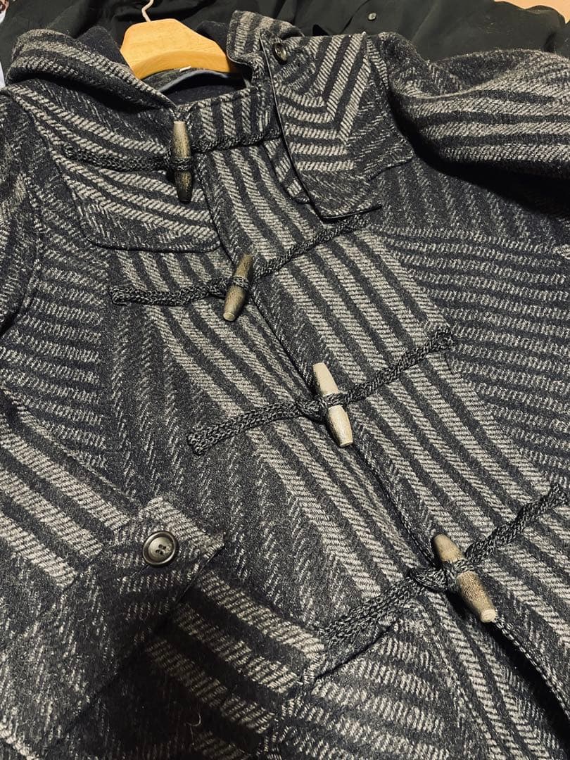 定価11万　超希少でオシャレ　beams f ダズル迷彩ダッフルコート　XS