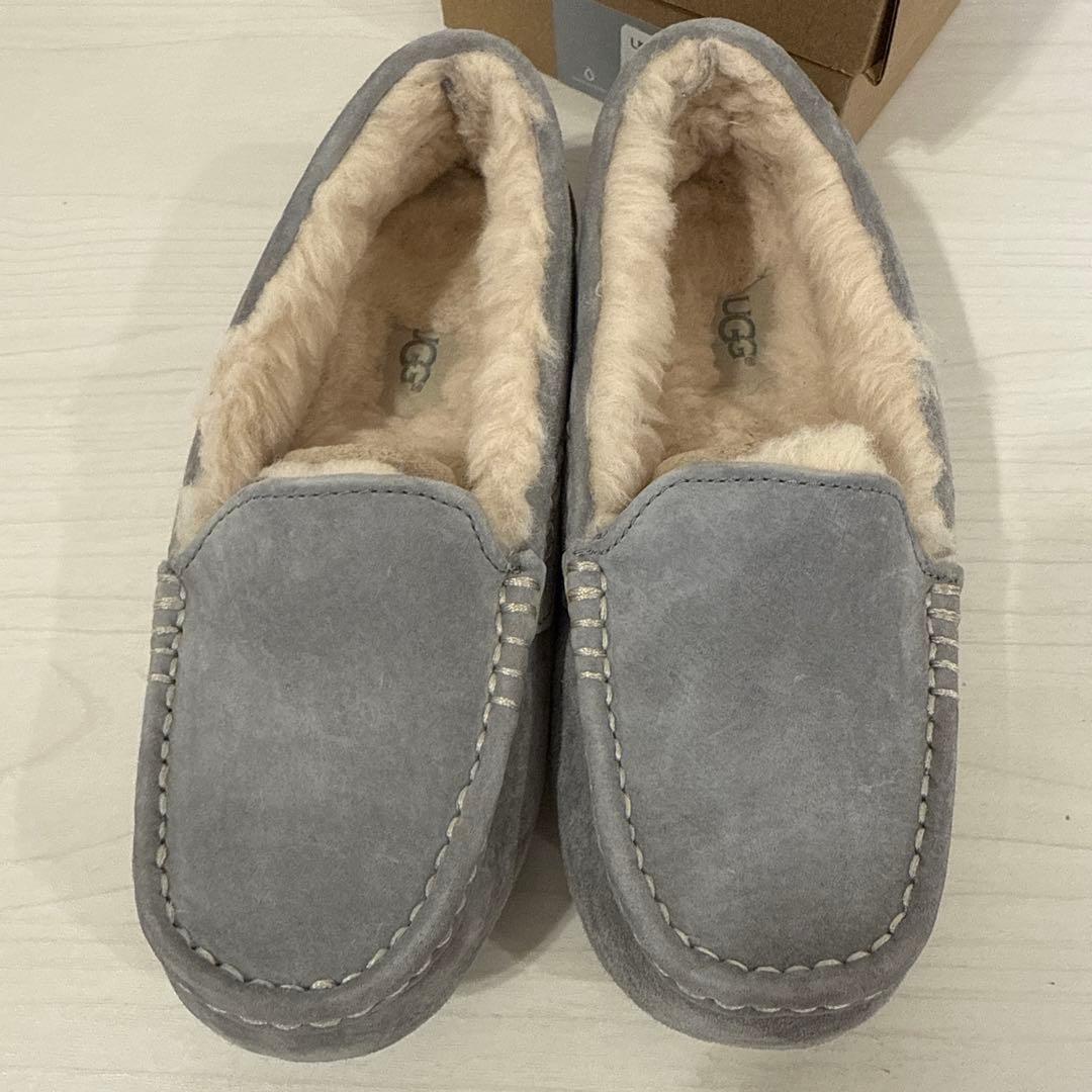 UGG W Ansley モカシン グレー 6 23
