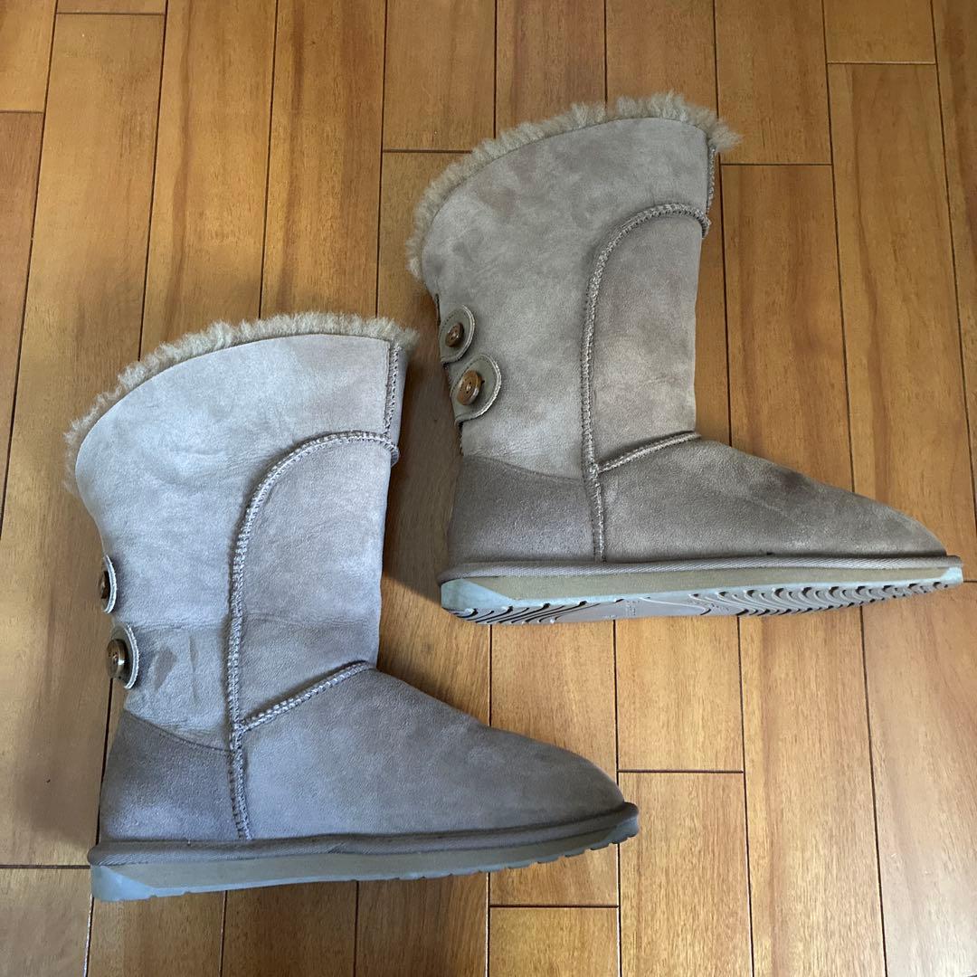 新品 エミューオーストラリア EMU ムートンブーツ 26 ベージュ ミドル丈