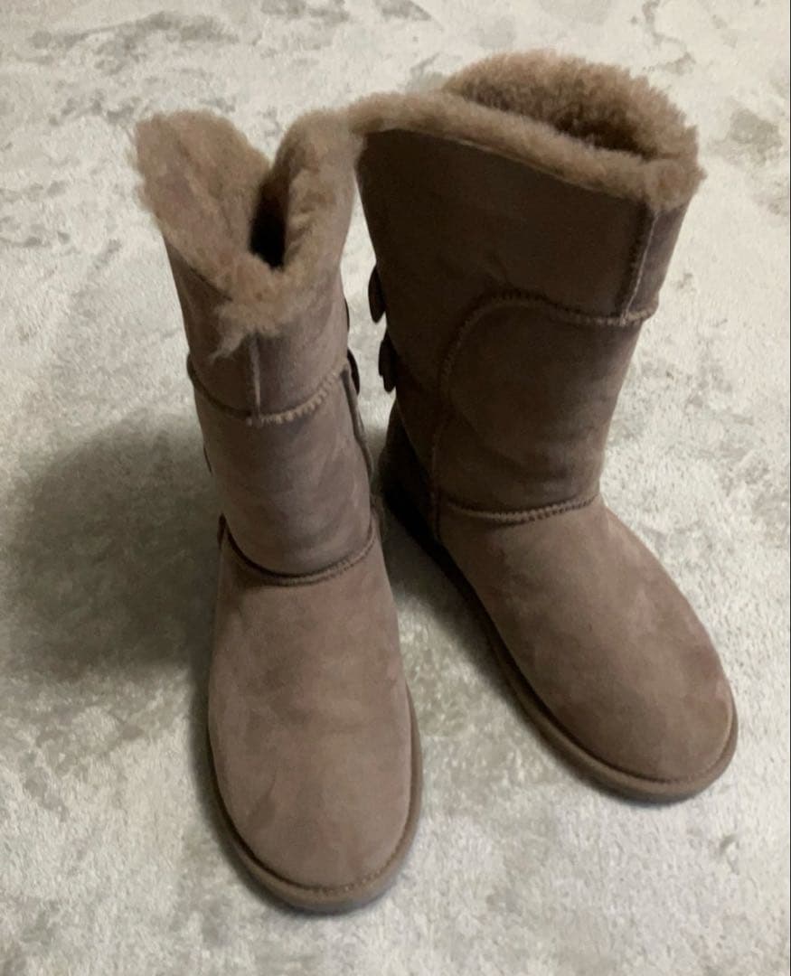 新品 エミューオーストラリア EMU ムートンブーツ 26 ベージュ ミドル丈
