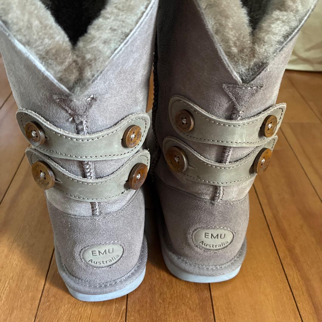 新品 エミューオーストラリア EMU ムートンブーツ 26 ベージュ ミドル丈