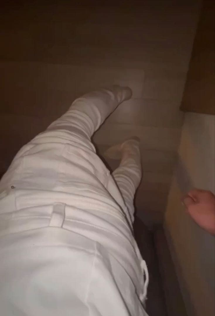 スリムフィットパンツ アミリ ミニマル パープル スビ