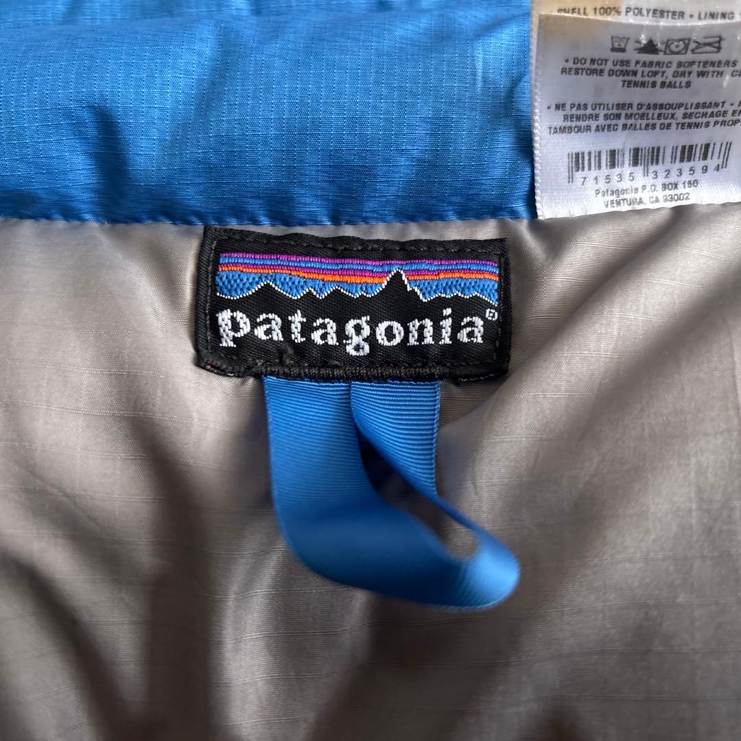 00's■patagonia パタゴニア【L】パッカブル ダウンジャケット 青