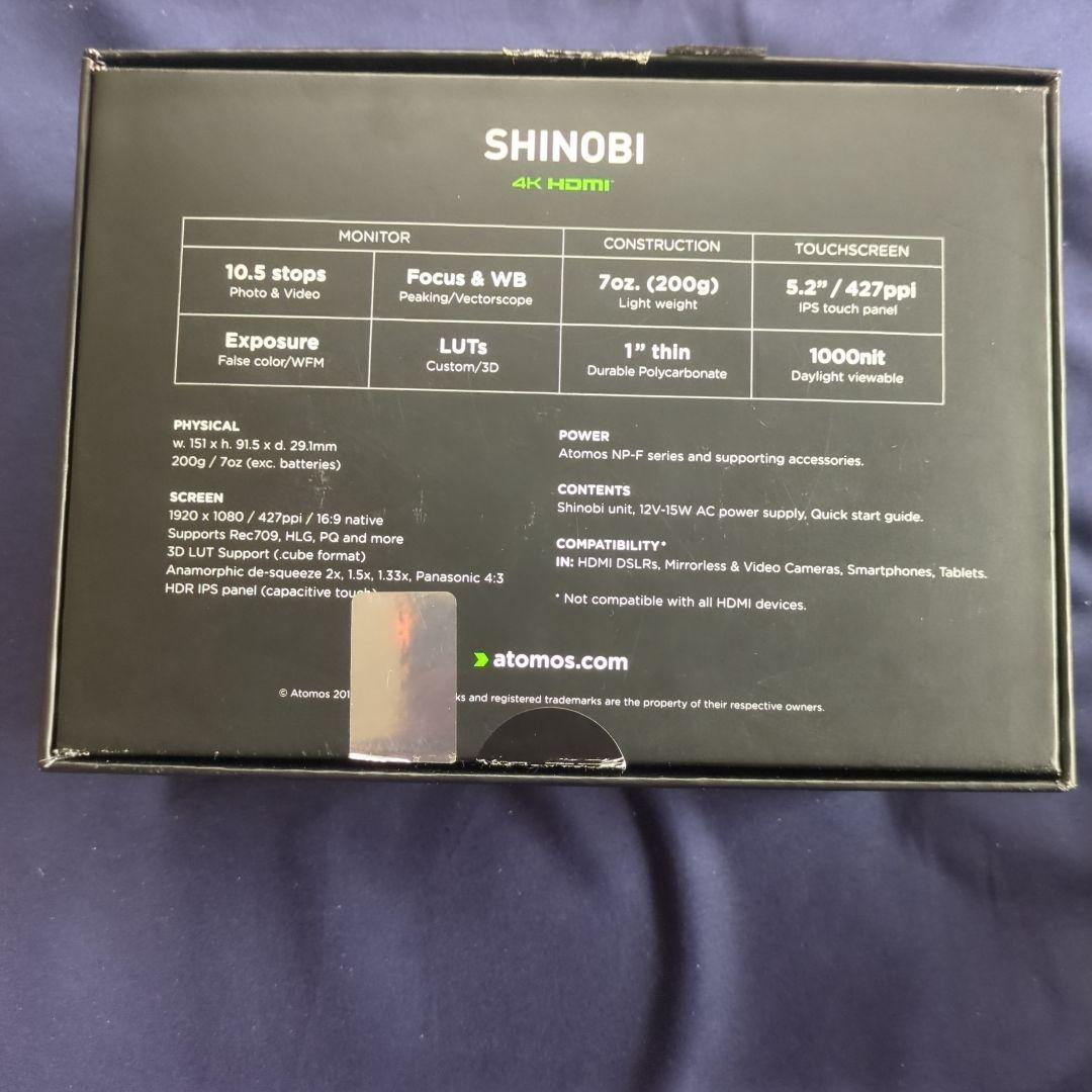 atomos shinobi 4K hdmi モニター