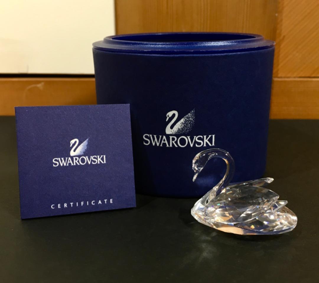 Swarovski スワロフスキー 白鳥 スワン クリスタル フィギュリン 置物