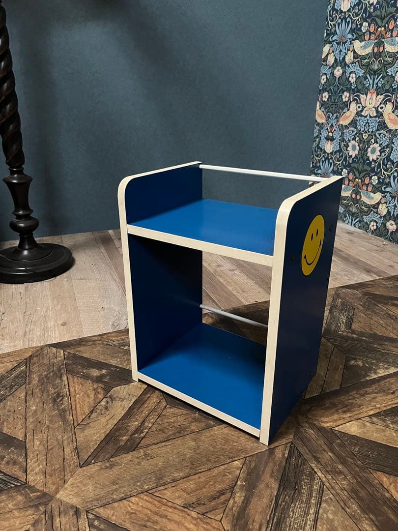 レトロポップ 棚 昭和レトロ 当時物 インテリア 青 ブルー