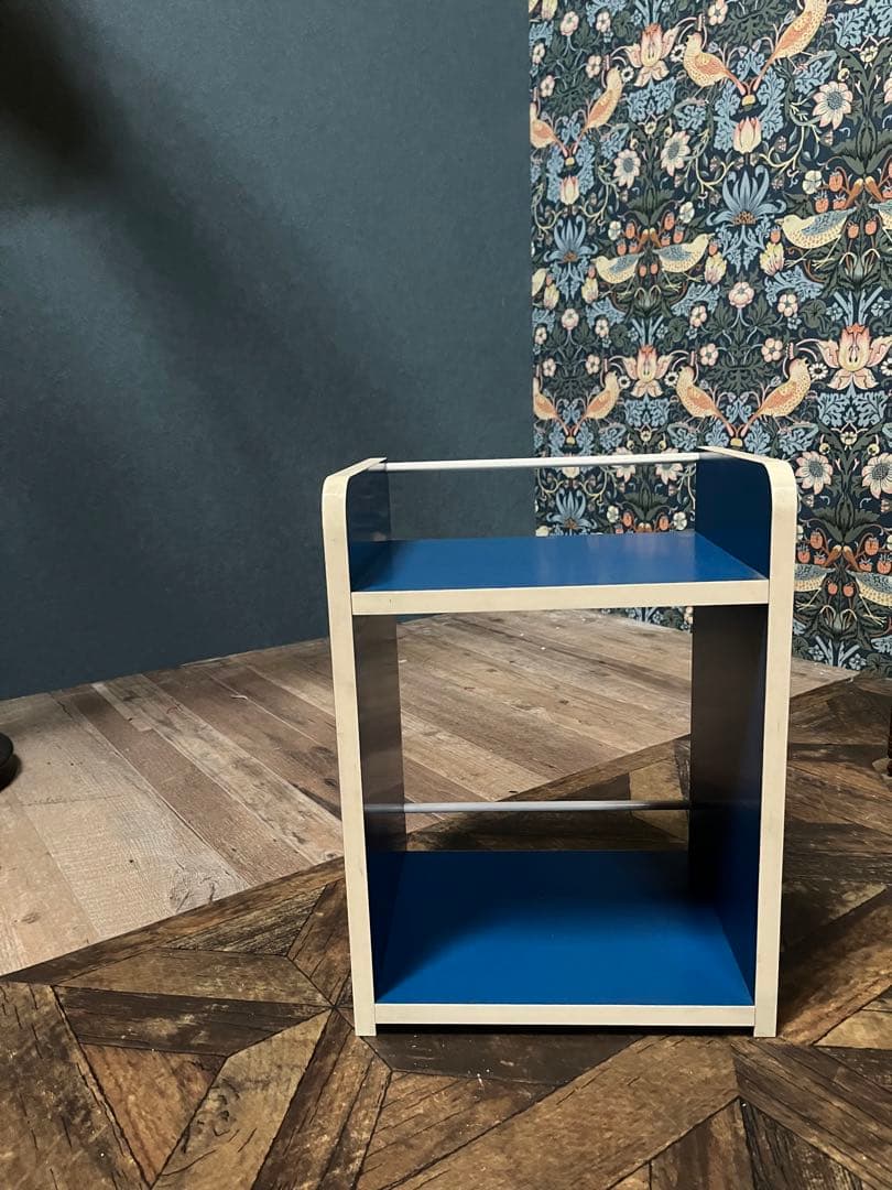 レトロポップ 棚 昭和レトロ 当時物 インテリア 青 ブルー