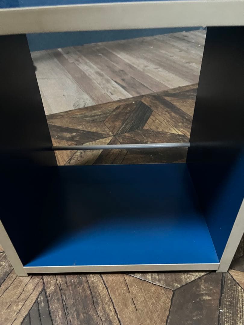 レトロポップ 棚 昭和レトロ 当時物 インテリア 青 ブルー