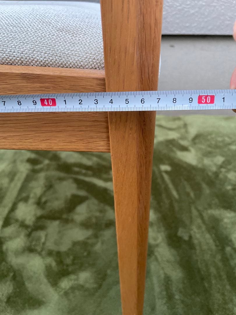 いまだ◆ウォールナット✕ファブリック アームチェア ダイニングチェア