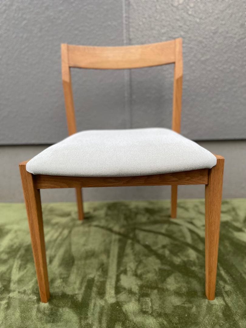いまだ◆ウォールナット✕ファブリック アームチェア ダイニングチェア